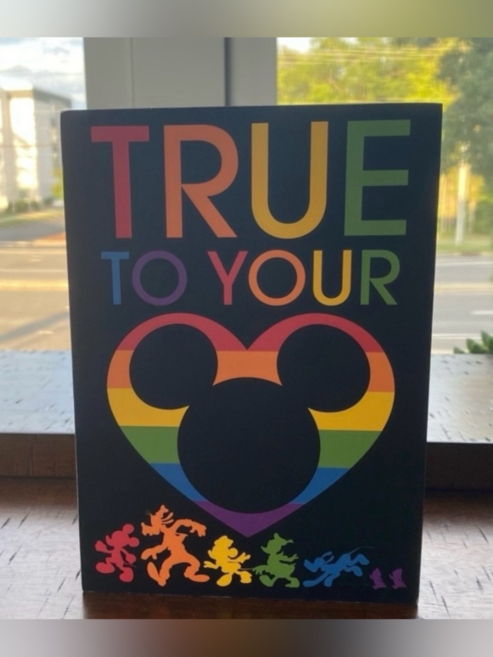 •NEW•Disney Pride Rainbow Collection Wall Sign
